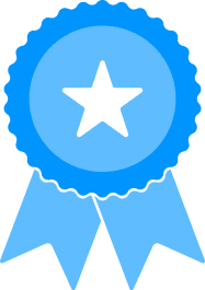 Blue Crescent award icon